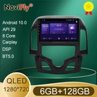 Автомобильный мультимедийный плеер NaviFly Android 10,0 для Hyundai i30 1 FD 2007-2012 Восьмиядерный 6 ГБ + 128 Гб QLED 1280*720 Carplay радио DSP