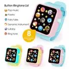 3 цвета, детские резиновые цифровые часы для малышей, аналоговые умные часы, развивающая игрушка, сенсорный экран, имитация часов, умные часы для ребенка