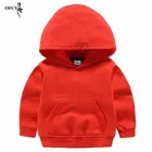 Детские толстовки с карманами; Однотонная Толстовка для девочек; Флисовая толстовка с капюшоном для маленьких мальчиков; Детская хлопковая одежда; Одежда для малышей; Детская спортивная одежда