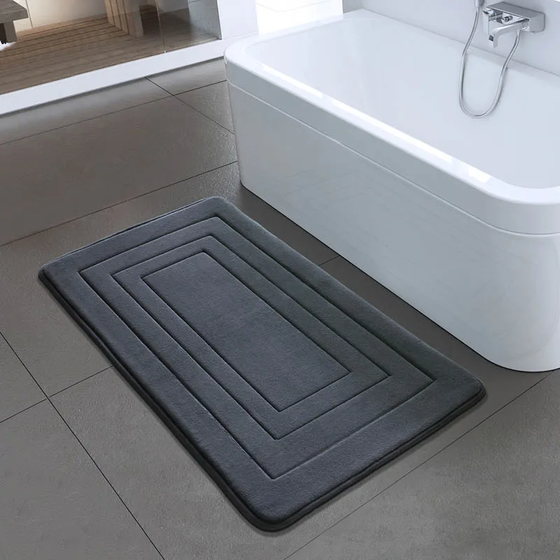 Ванная комната ковролин Memory Foam коврик для ванной нескользящие водопоглощение 50*80 см носочные подстилка, напольный коврик ковер дверной коврик для ванной
