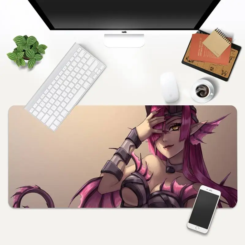

Sexy Anime Rubber Mouse Mat Pad XL Large Gamer PC Desk Mat Takuo Computer Tablet Angewomon Digimon angel Keyboard Mats