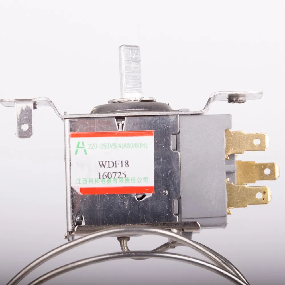 

3 pins refrigerator thermostat freezer temperature controller switch 68mm heat lines 3 feet 220v 250v fridge replacement parts