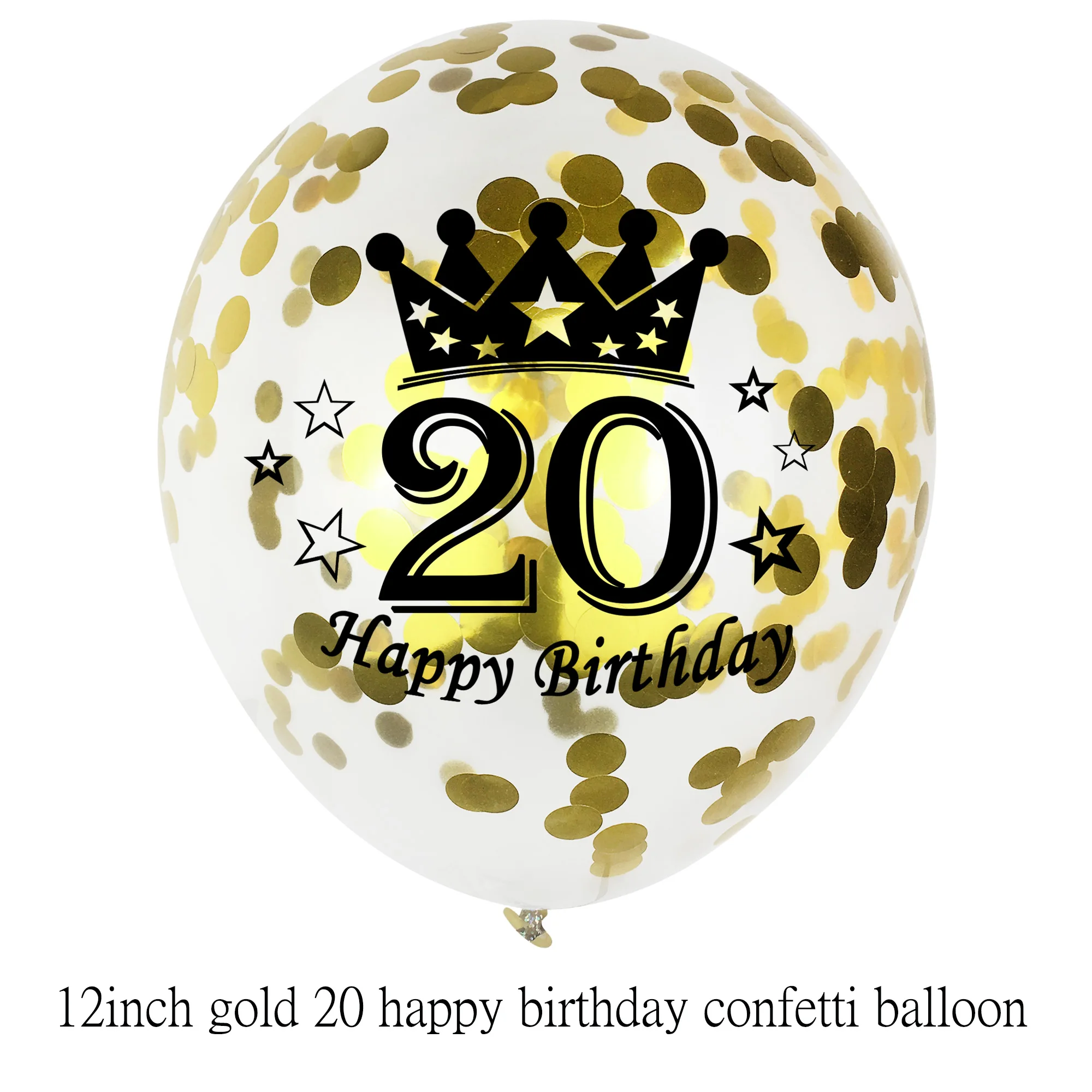 

Amawill Birthday Balloons Gold Black Number 20th Happy Birthday Balloon Adult Birthday Anniversary Party Decorations Globos 75D