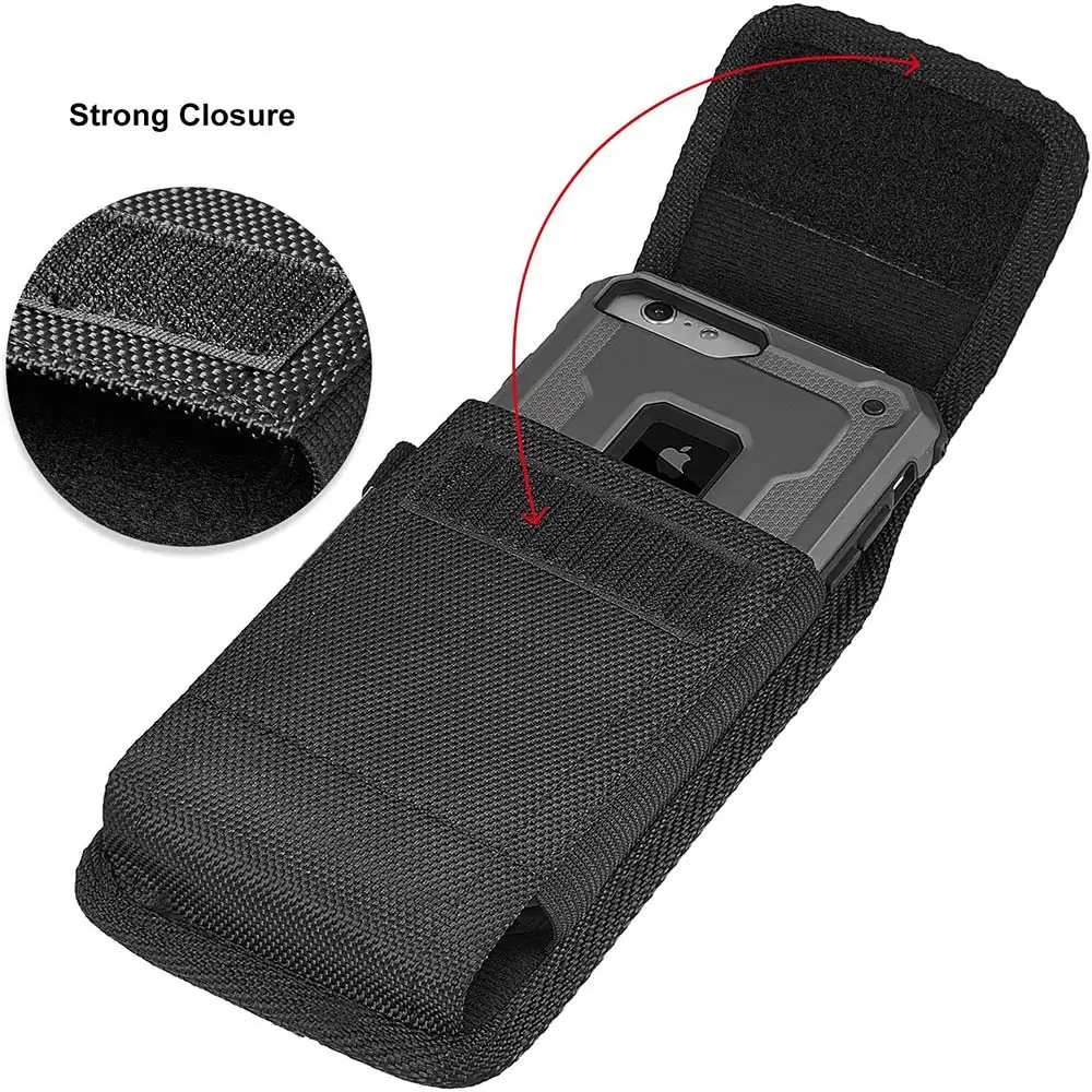 Тканевый чехол для мобильного телефона из ткани Оксфорд с карабином