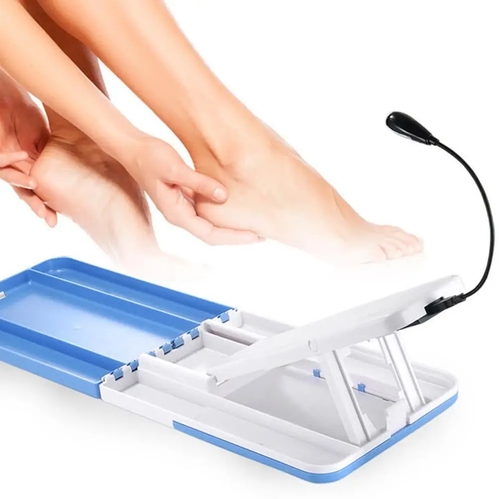 Для педикюра для пожилых ног Led складная ногтей на батарейках экономия