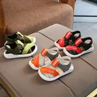 Летние сетчатые сандалии для мальчиков и девочек, повседневные пляжные сандалии, модные спортивные сандалии для малышей, размеры 21-30, 2021