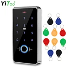 YiToo IP68 полностью водонепроницаемая сканер отпечатков пальцев RFID клавиатура сенсорная панель биометрическая автономная система контроля доступа для использования на открытом воздухе