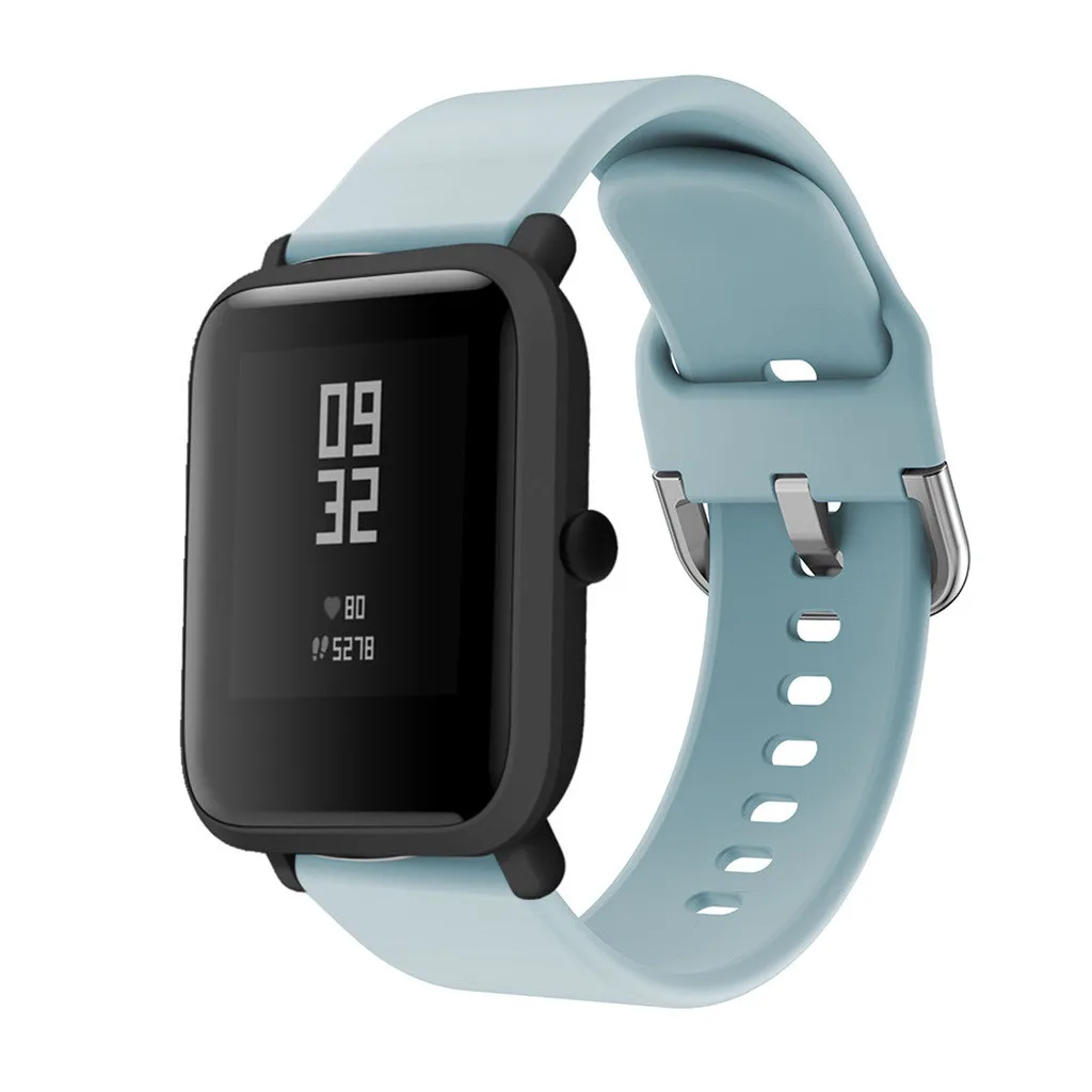 OTOKY силиконовые сменные Ремешки для наручных часов Xiaomi Huami Amazfit Bip Молодежные Часы Браслет ремешок для наручных часов 8 цветов