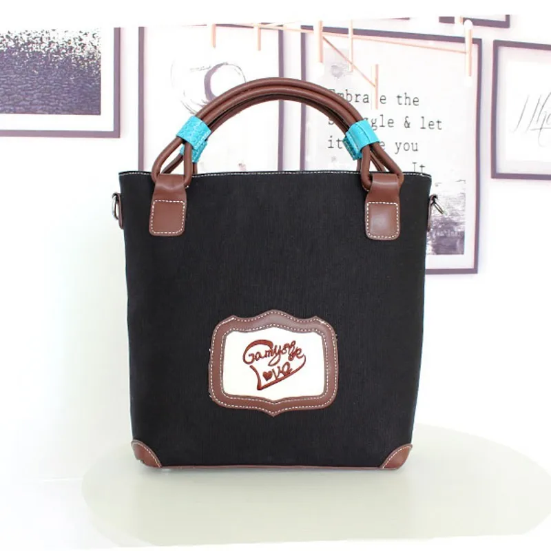 

Fashion Bags Vintage Tote Women Crossbody Bag Creative Handmade Embroidered Big Capacity Canvas Bag Cartoon Pattern Handbag