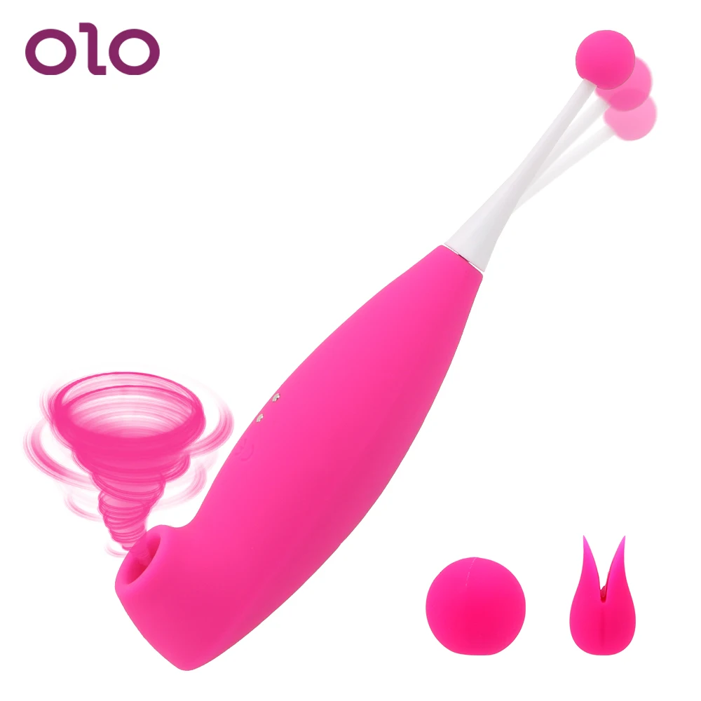OLO 8 скоростей Стимулятор клитора вибрирующий язык 2 в 1 точка G Вибратор на
