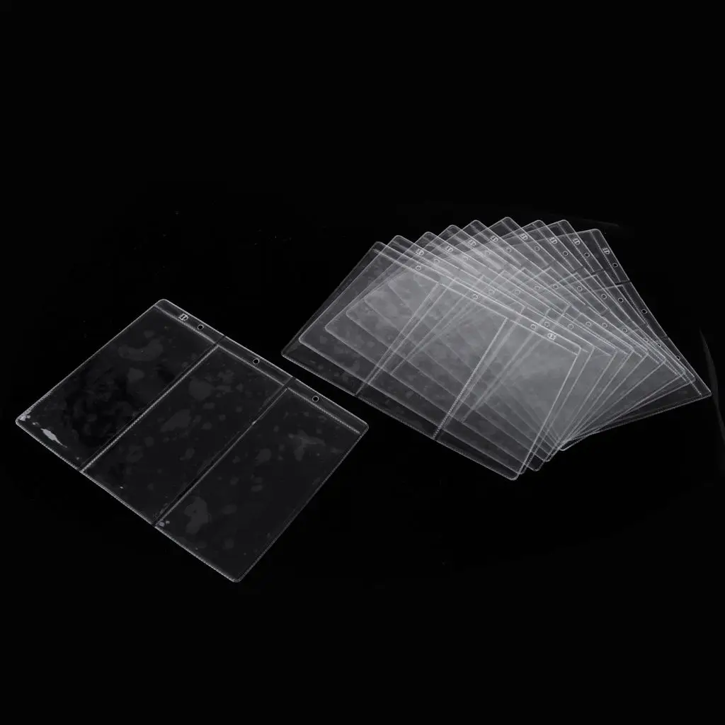 10 Pcs Trading Cards Foil Pockets Accessories Empty Scrapbook | Photo Albums