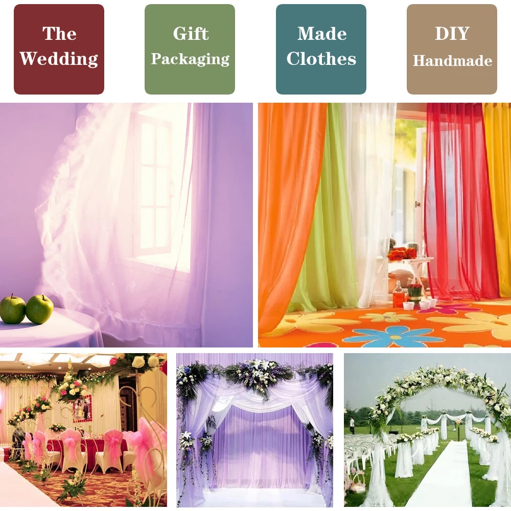 10 м/лот ширина 150 см DIY материал ручной работы ткань органза для вечерние