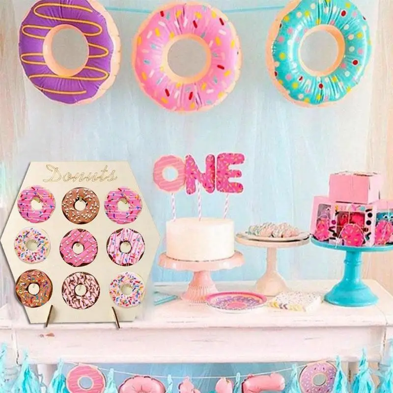 Деревянная подставка для пончиков сделай сам стойка демонстрации десертов