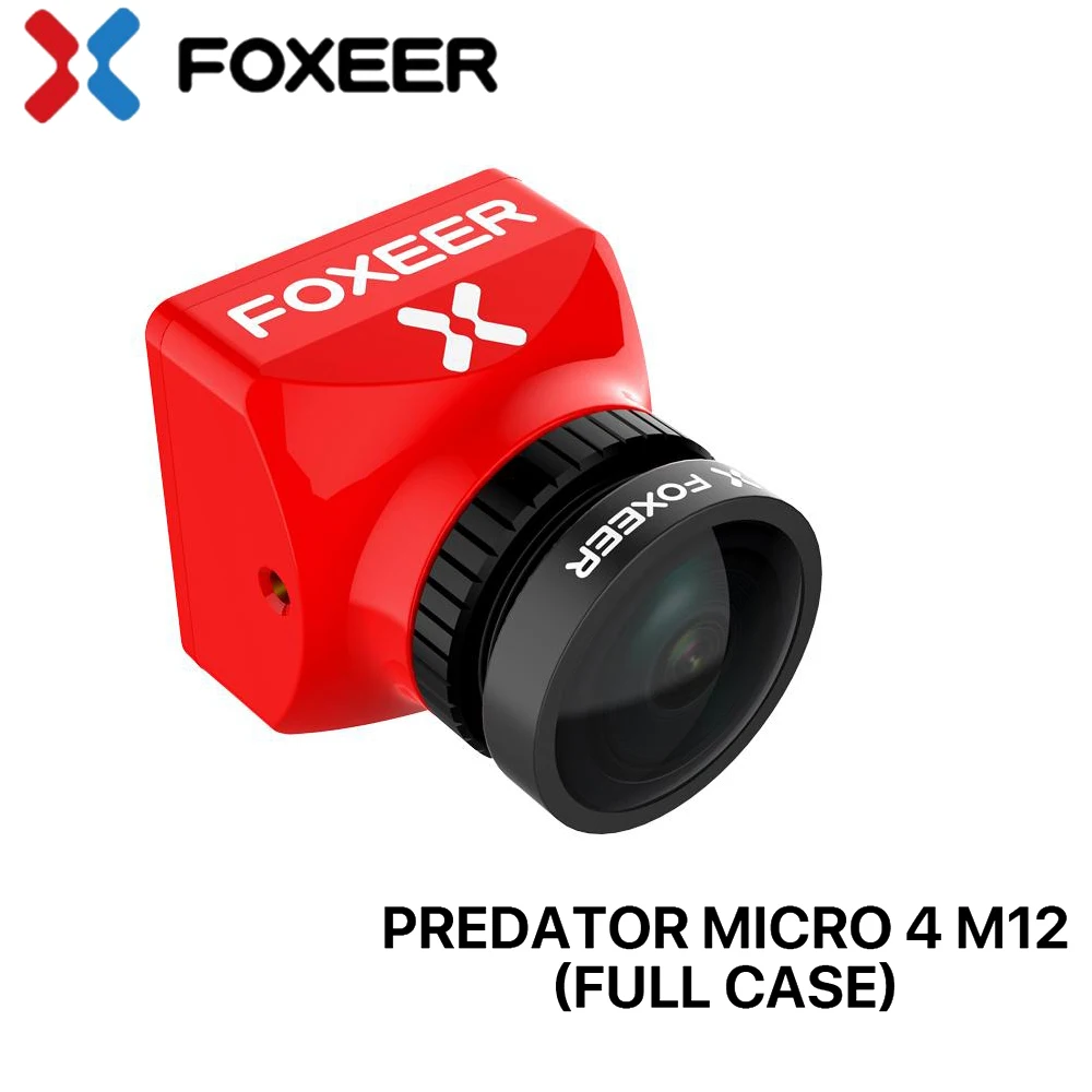 Камера FPV с дистанционным управлением, камера Foxeer Micro Predator 4 с полным корпусом M12/4 мс задержка Супер WDR 1000TVL CMOS 1,7 мм объектив с OSD RC FPV Дрон