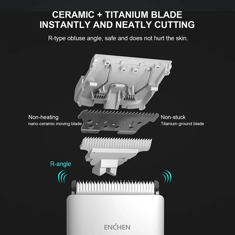 Машинка для стрижки волос ENCHEN Boost Мужская аккумуляторная с зарядкой от USB |