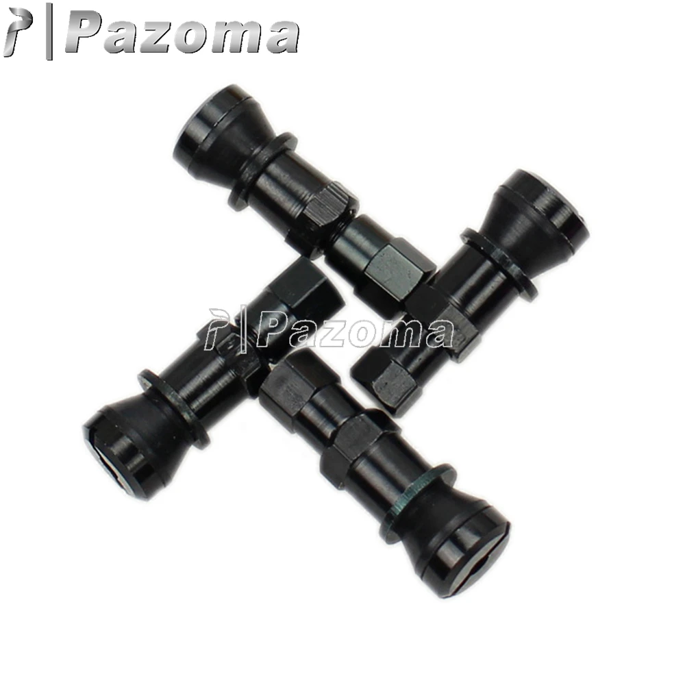 Pazoma 4 шт. автомобильный фургон алюминиевые бескамерные колпачки от пыли для колес