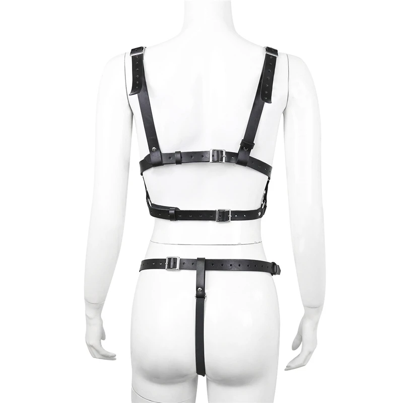 Подвязки из искусственной кожи в стиле панк | Женская одежда