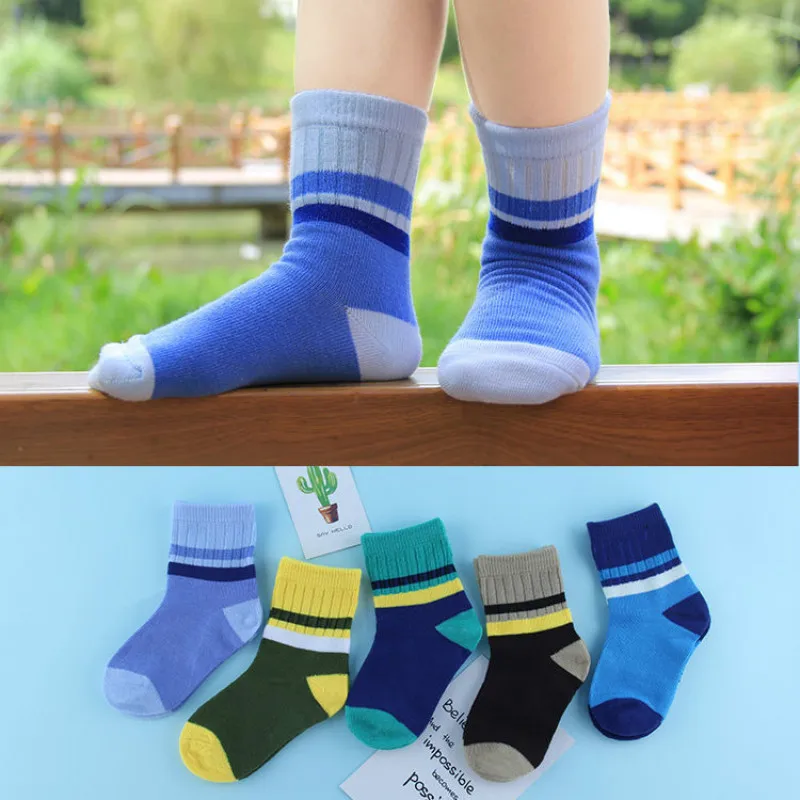 

5 Pairs Children's Socks for Autumn and Winter 1-11 Year Old Boys Girls Comfortable Cute Sock Kids Cartoon Warm Socks for Baby