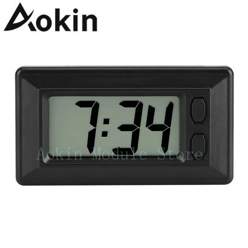

New Ultra-Thin LCD Digital Display Dashboard Clock with Calendar Car Dashboard Clock Date Time Calendar Display For Car