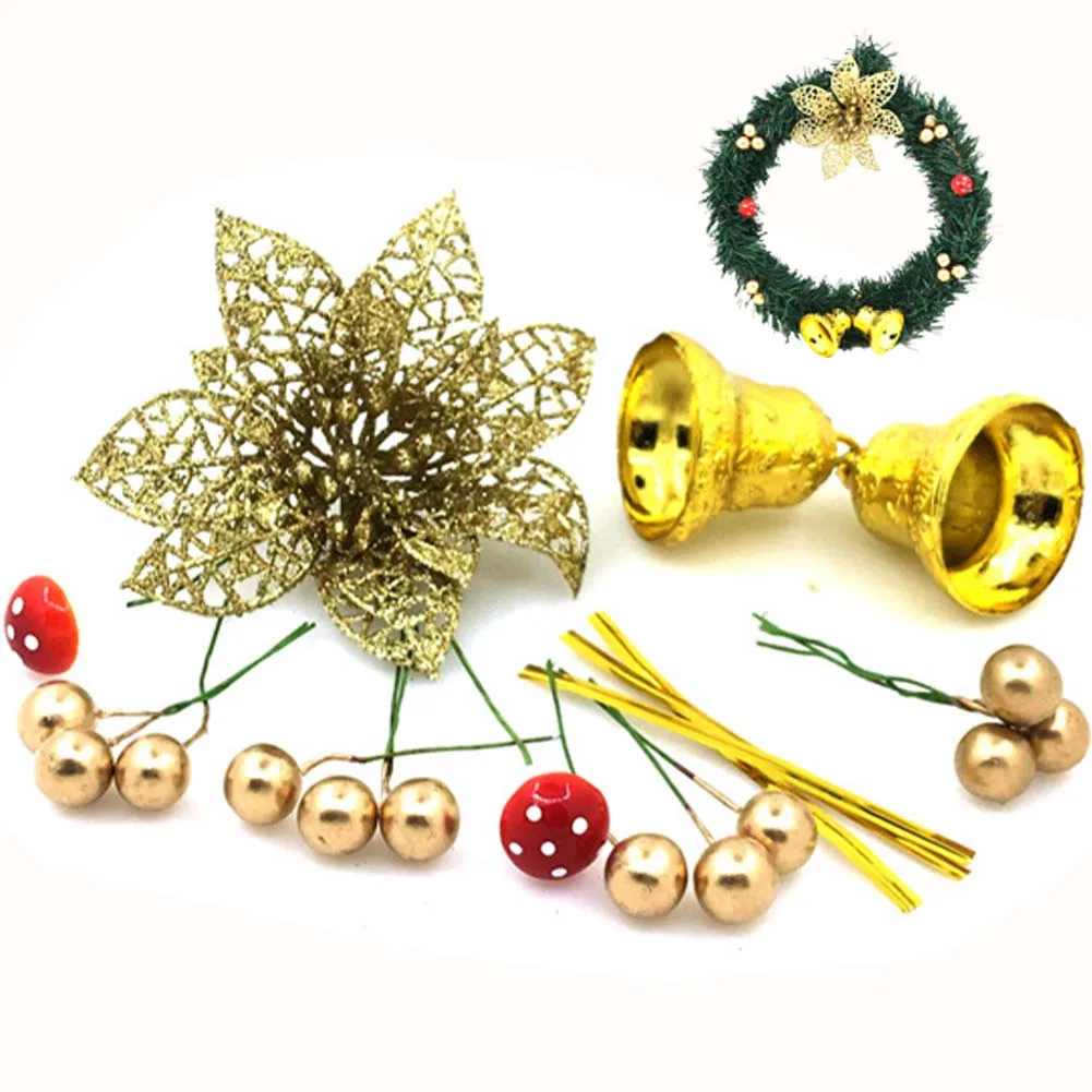 Рождественское украшение Рождественский венок ротанговая гирлянда ручной