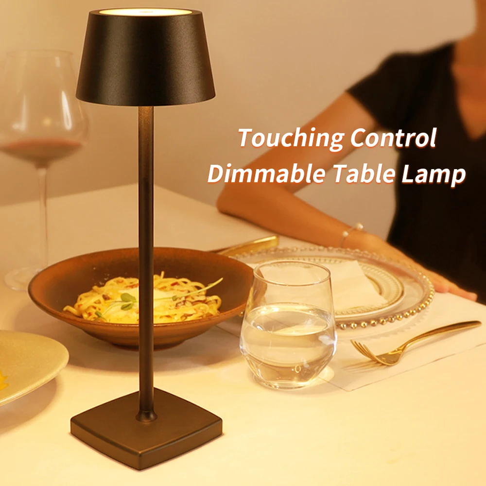 Светодиодная настольная лампа с подзарядкой по USB приглушаемый портативный