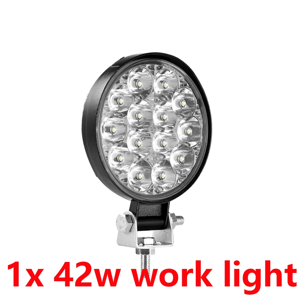3.3in 42w Spot light Led-светильник-Бар 18 Вт 48 Вт 42 Вт 54 Вт Светодиодный светильник для 4x4 внедорожника 12В 24В светодиодный рабочий светильник для туман светильник Реверсивный светильник светодиодный Подсветка - Цвет: 3.3in 42w Spot light