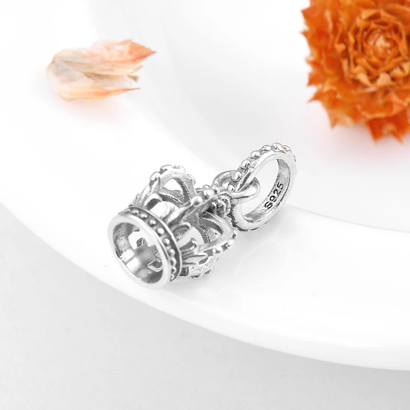 2018 модный плавающий 925 Серебряная Королева Корона Подвески для изготовления