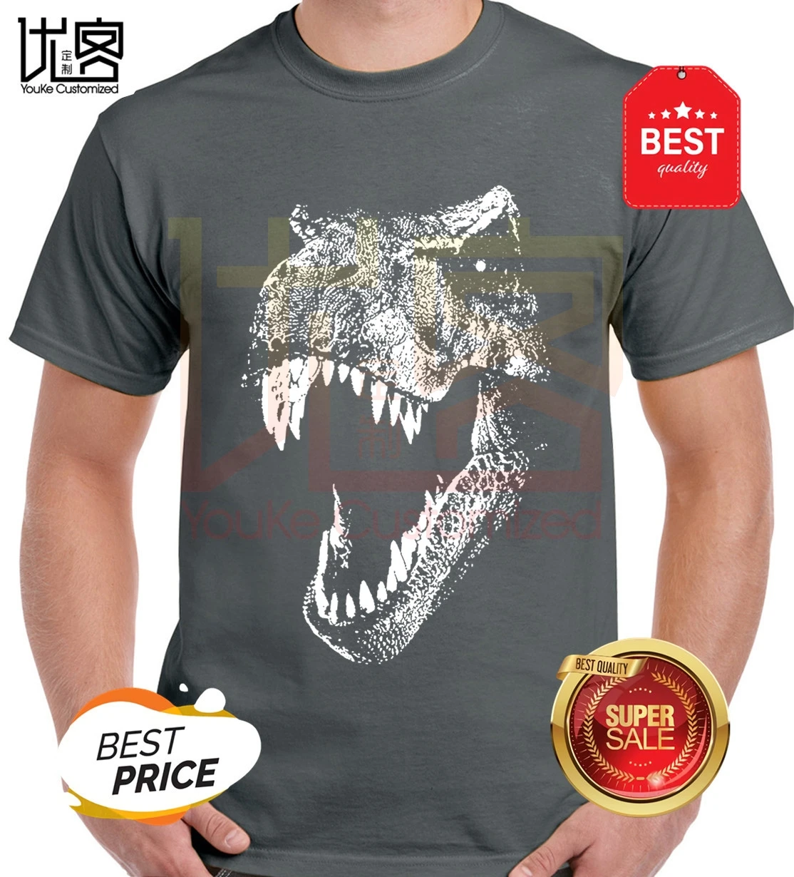 Jurassic Park T Shirts 2020 Awesome Dinosaur Design Shirt For Men Cotton Homme Tee Camiseta |