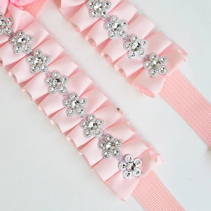 Нагрудный Жилет для собак нагрудный ремень ярко розовый с бантом Удобные товары