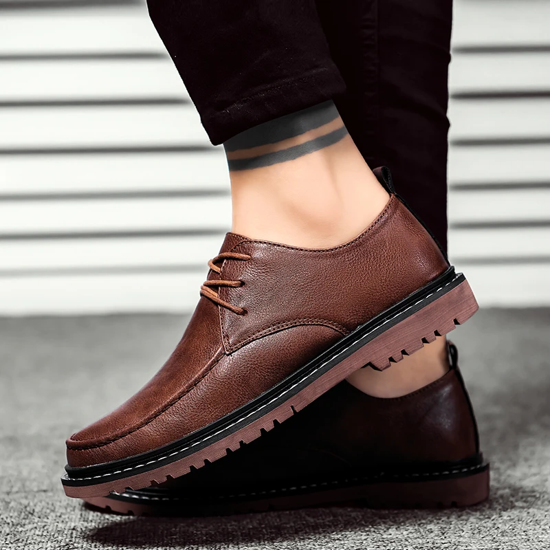 Мужские туфли-оксфорды из натуральной кожи в британском стиле Мужская обувь