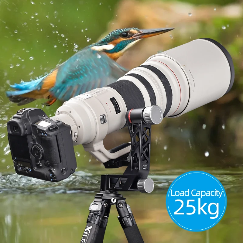 XILETU XGH-3 Профессиональный Heavy Duty карданный головы 360 градусов панорамный подвес