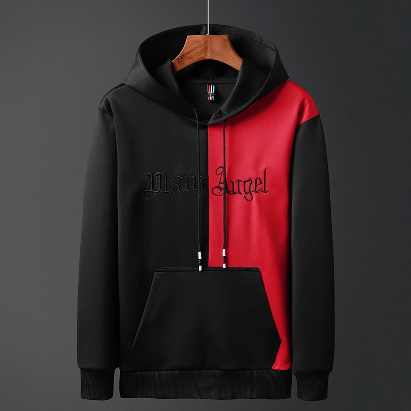 Fashion Men's Set Clothing Hoodies+Pants Sets Sweatshirt Polyester Casual Patchwork Tracksuit Men Hot Sale Brand 2 Pieces