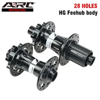 arc mt007 ultralight 28 holes disc brake hub mtb aluminum alloy bike bicycle hub 4 pawls 3 teeth 48 clicks hg 8 9 10 11 speed