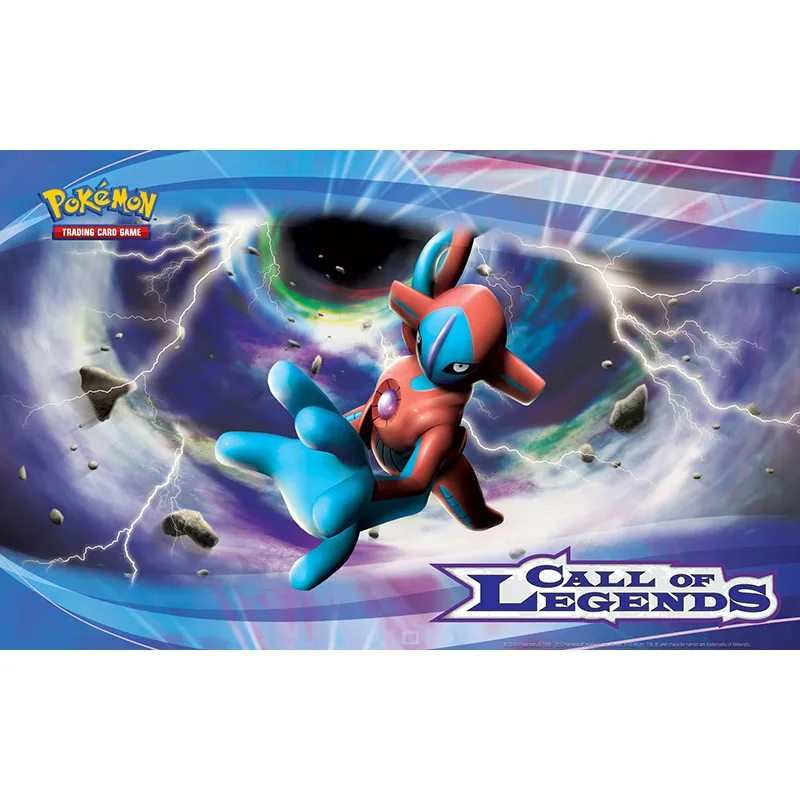 

Bandai Pokemon Playmat Call of Legends Deoxys Version Trading Card Game Mat Large Mousepad Gamer Japan Anime Toy Acessories