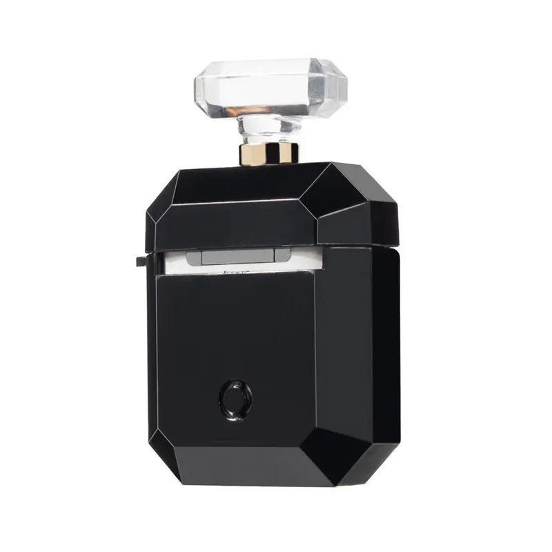 black CO флакон духов силиконовый чехол для airpods Pro Чехол защитный чехол для наушников Bluetooth беспроводной Чехол для наушников чехол для зарядного устройства чехол - Цвет: black