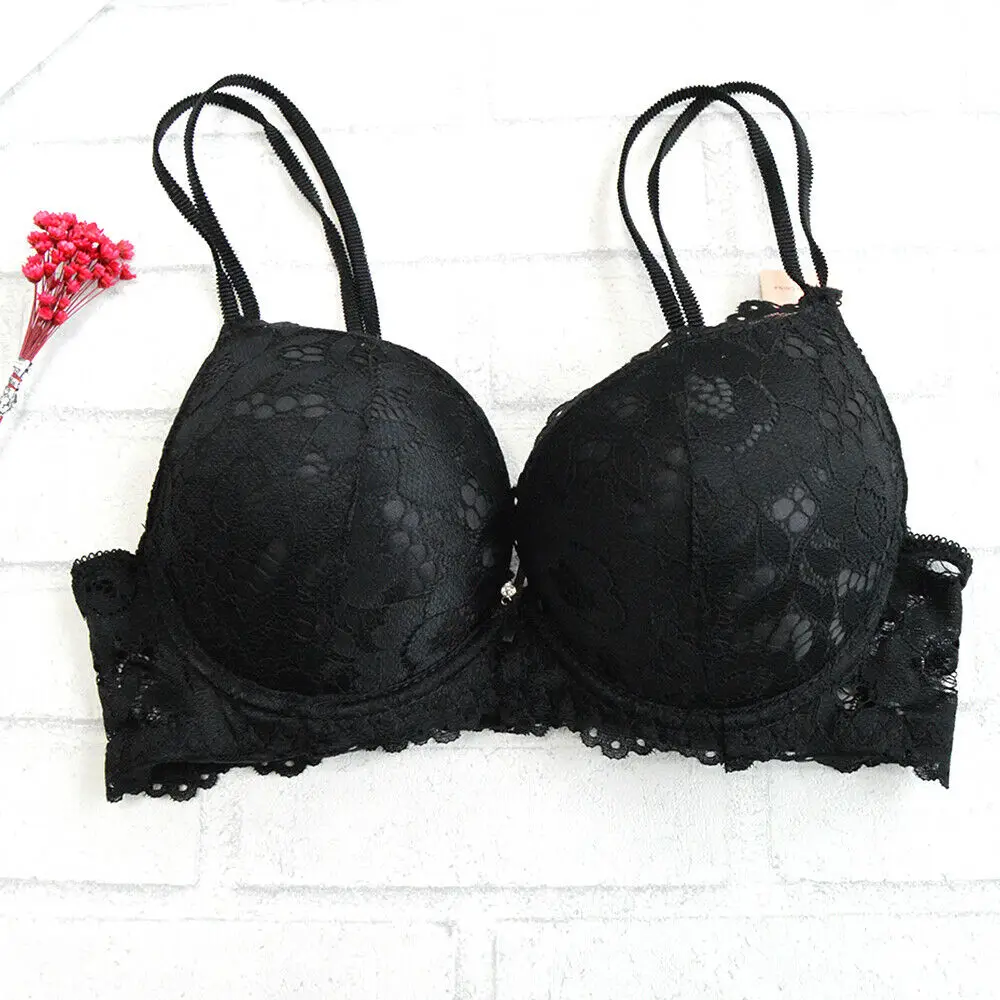 YBCG Women Bra Set Padded Push Up Underwire Underwear Panty Embroidery Floral Lingerie Hollow Mesh Bras For | Женская одежда