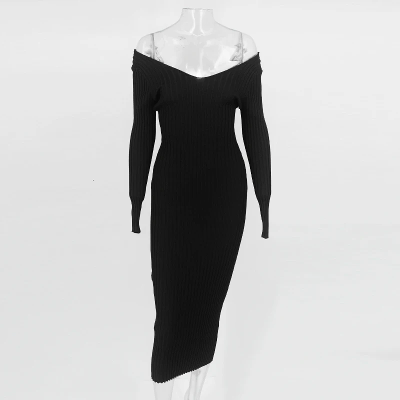 Вязаный костюм из двух частей, комплект из топа и штанов, Женский облегающий свитер с длинным рукавом, комплект из 2 предметов, Женская Осенняя зимняя одежда