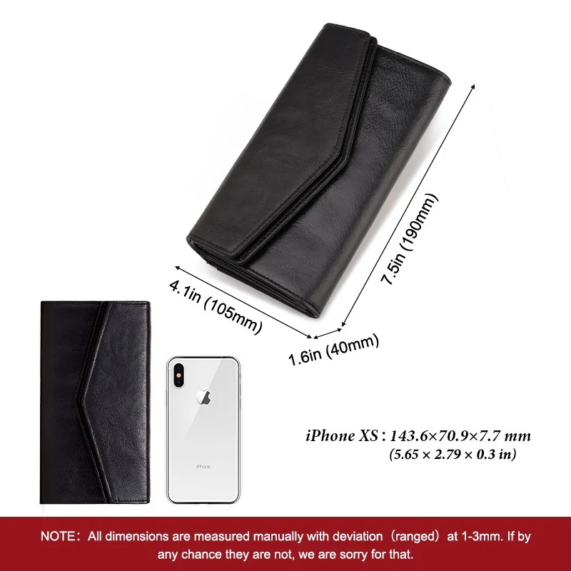 KAVIS 2021 Модный женский кошелек из натуральной кожи Длинный воловьей с несколькими