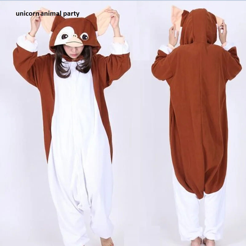 

EIGHT UP New coffee orange squirrel Cartoon pajamas Unisex animal jumpsuit costumes