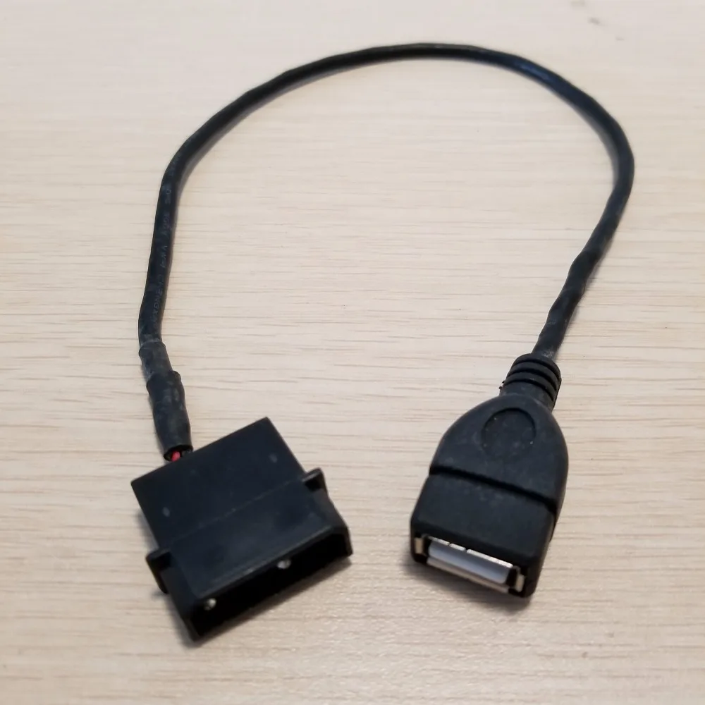 IDE адаптер питания для USB Женский конвертер зарядный кабель 5В черный 35 см ПК DIY |