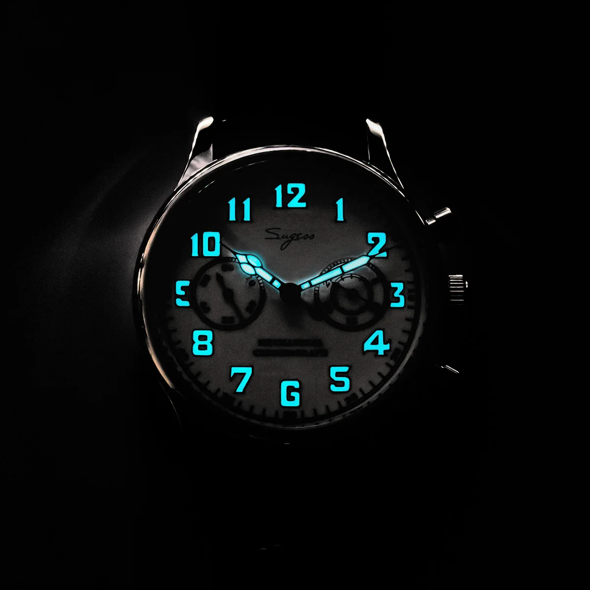 Дешево Часы-пилот ВВС Sugess 1963, эмалированный циферблат, наручные часы 40 мм, хронограф, чехол для Sea-Gull ST1901, движение панды, Ретро мода