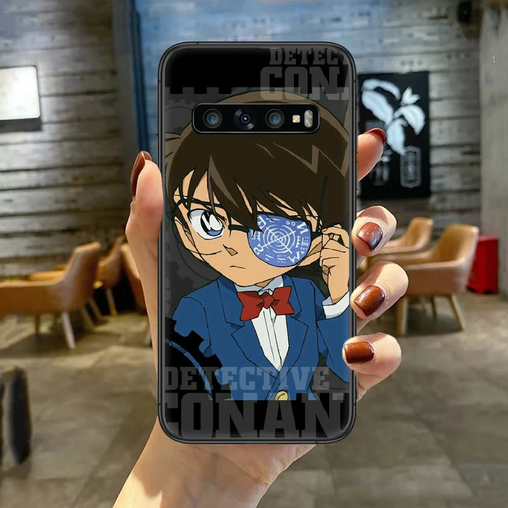 

Anime Detective Conan Phone Case Cover For For SamSung Galaxy S Note 7 8 9 10 20 Uitra Plus E Lite Black black Cell Luxury Funda
