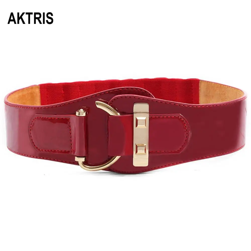 AKTRIS, модное, настоящее, натуральная кожа, эластичное, Женское пальто, широкая талия, уплотнение, патент, пуховики, Воловья кожа, пояс для женщин, FCO111