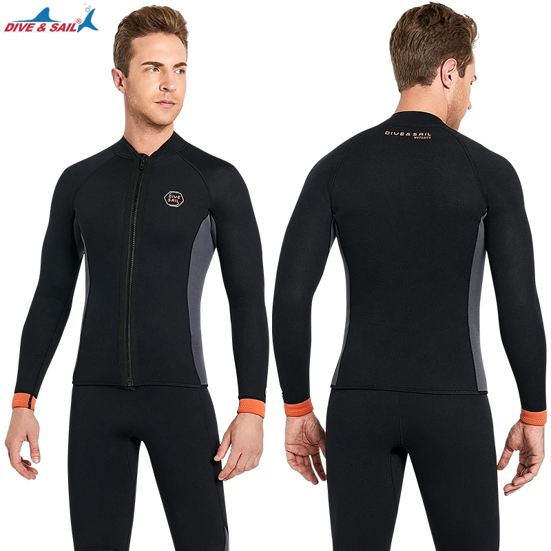 

Mens Wetsuit Tops Jacket 3mm Neoprene Long Sleeve Shirt or Pants Bottoms Adults Surf Swim Kayak Canoe Snorkeling Scuba Diving