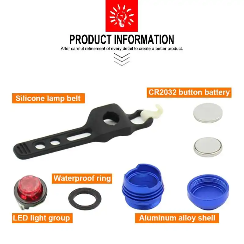 Задний фонарь для велосипеда из алюминиевого сплава светодиодный задний горного