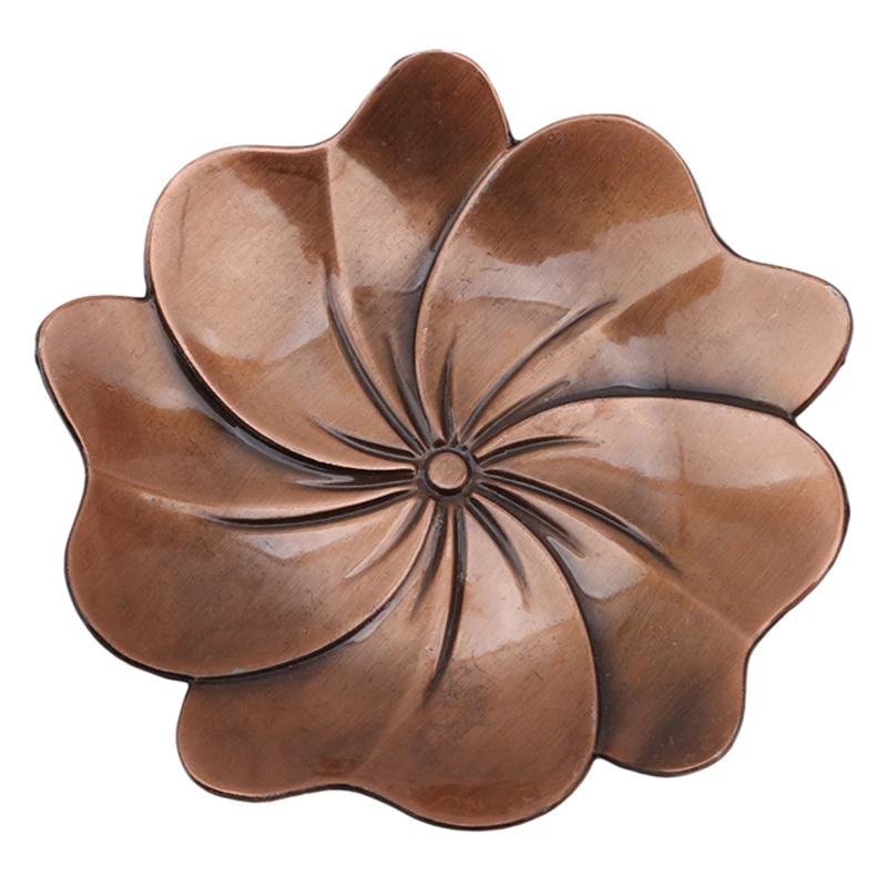 Поднос для чайных чашек из сплава в форме цветка лотоса кленового листа коврик