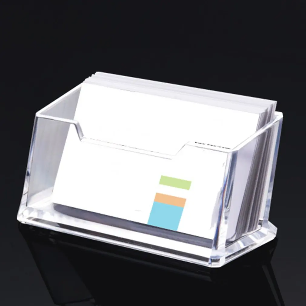 Пластик Бизнес карты Box прозрачный канцелярские принадлежности с высокой