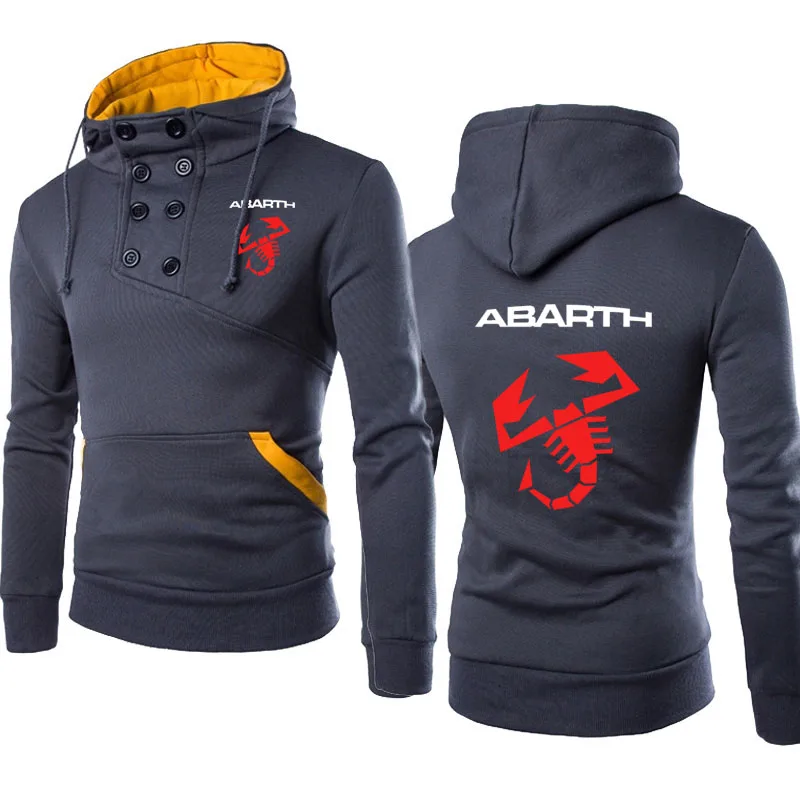 

2021 NEW Spring Autumn trend Men's Hoodie Abarth logo Print high quality Cotton Men Streetwear Clothes casual Men's tops