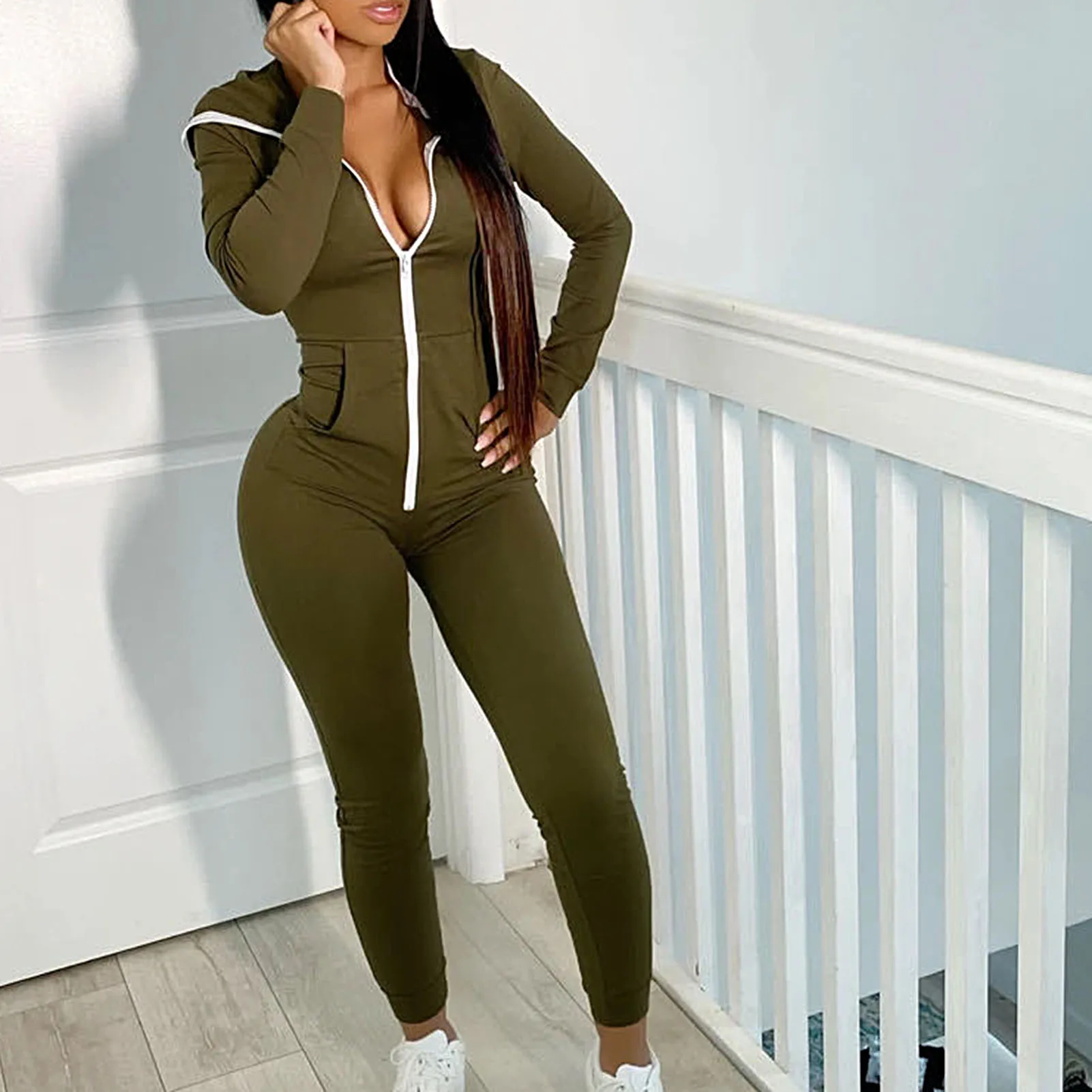 Женские Новые Осенние стильные футболки с длинным рукавом однотонные Цвет