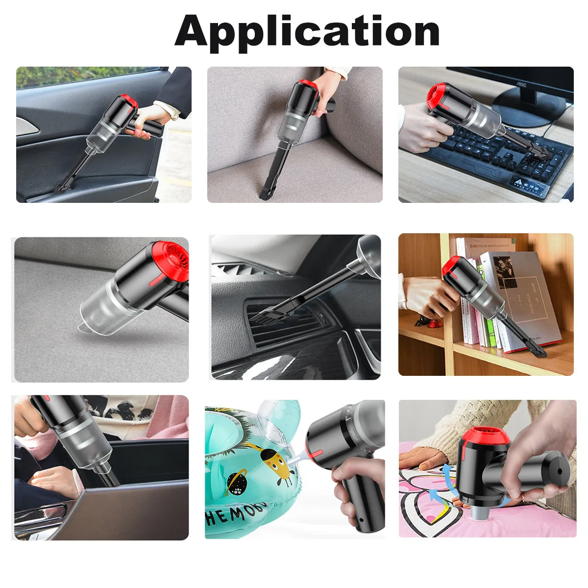 120W Cordless Air Duster Rechargeable Handheld Vacuum Cleaner Mini Air Blower 2 In 1 For Computer Keyboard Laptop Cleaning images - 6